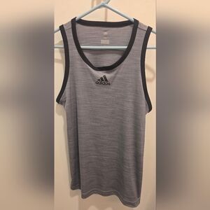 Adidas Heather Gray Men's Athletic Tank